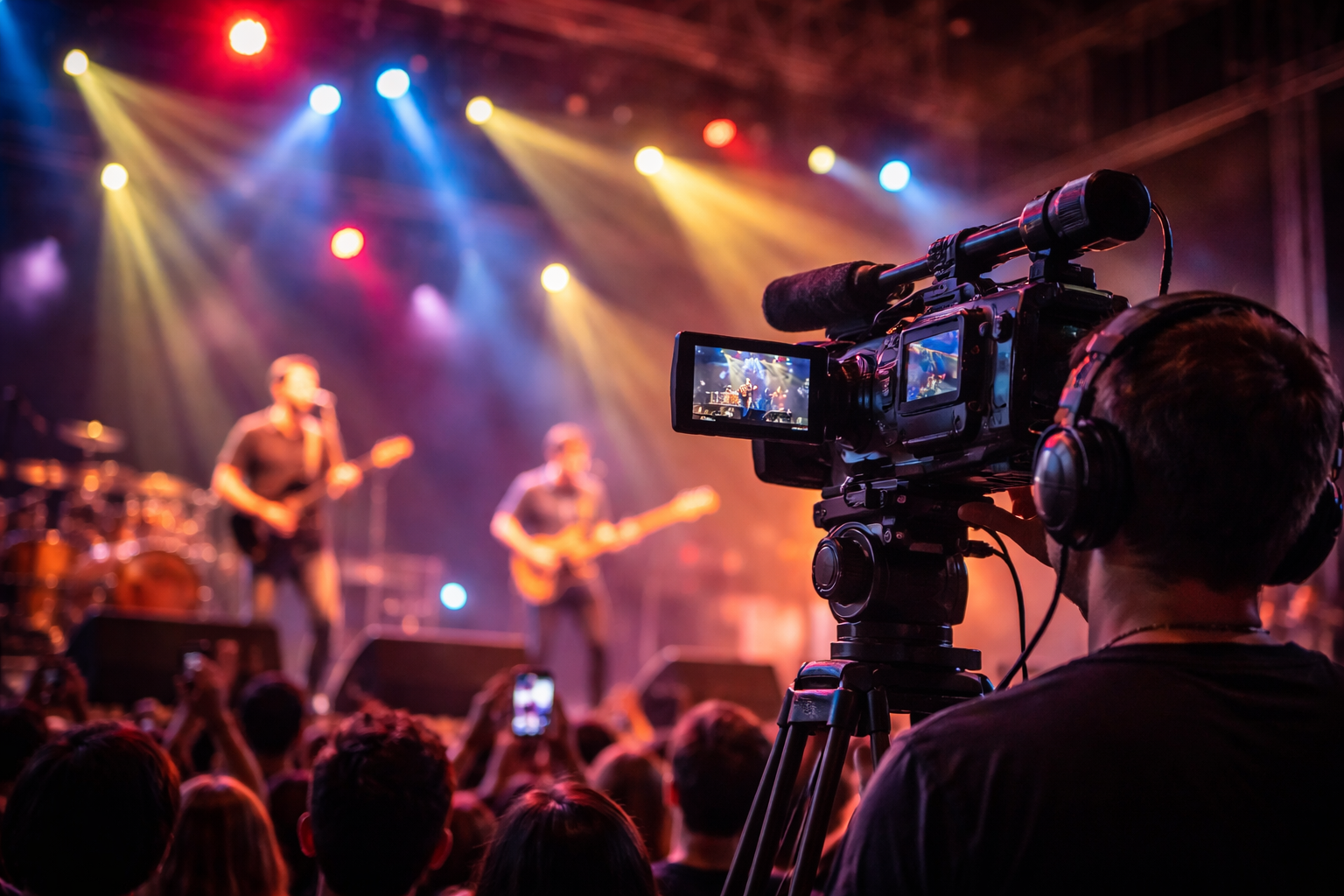 Video shooting live konser musik